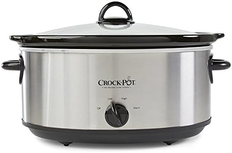 Crock-Pot 7 Quart Oval Manual Slow Cooker – Stainless Steel - 1W9P