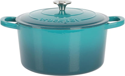 Crock-Pot 3 Quart Enameled Cast Iron Dutch Oven – Aqua - IRO2