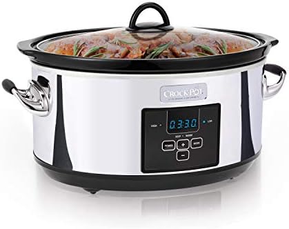 Crock-Pot 7 Quart Programmable Slow Cooker – Polished Platinum - WBXR