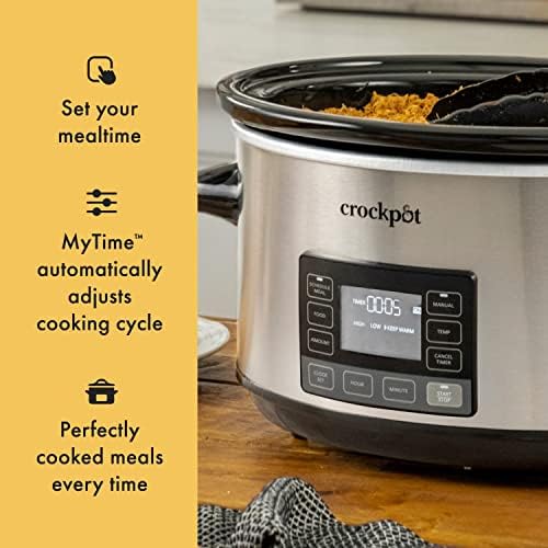 Crock-Pot 7 Quart Portable Programmable Slow Cooker with Timer - DP4I