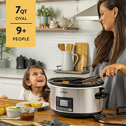 Crock-Pot 7 Quart Portable Programmable Slow Cooker with Timer - DP4I