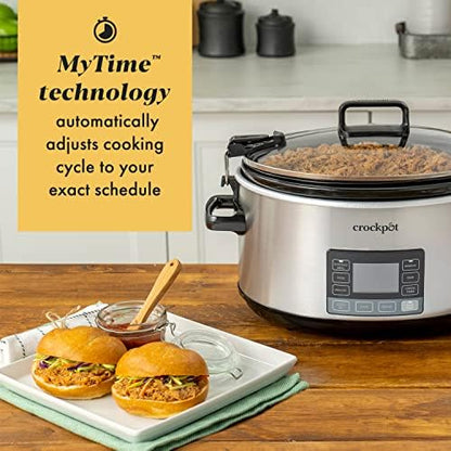 Crock-Pot 7 Quart Portable Programmable Slow Cooker with Timer - DP4I