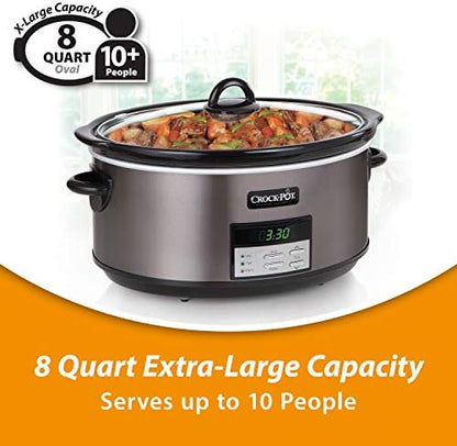 Crock-Pot 8 Quart Programmable Slow Cooker with Auto Warm - JITC