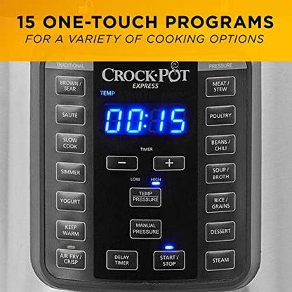 Crock-Pot Express Crisp 8 Quart 10-in-1 Pressure Cooker - K2VG
