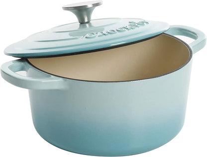 Crock-Pot 3 Quart Enameled Cast Iron Dutch Oven – Aqua - IRO2
