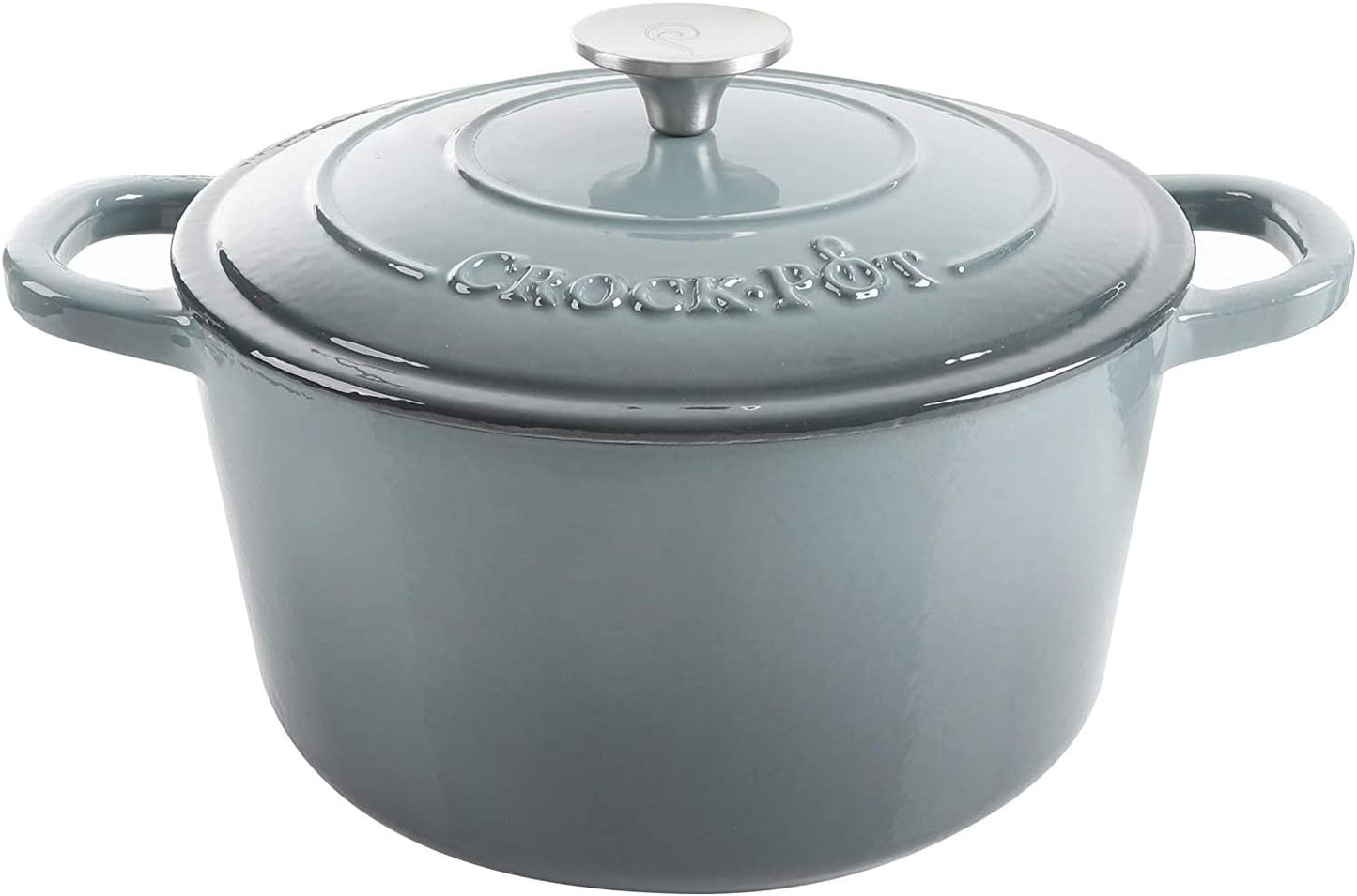 Crock-Pot 3 Quart Enameled Cast Iron Dutch Oven – Aqua - IRO2