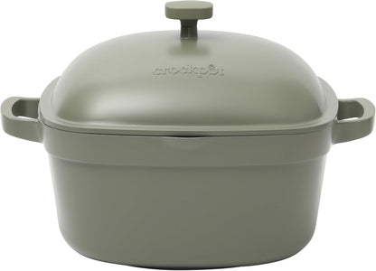 Crock-Pot 3 Quart Enameled Cast Iron Dutch Oven – Aqua - IRO2
